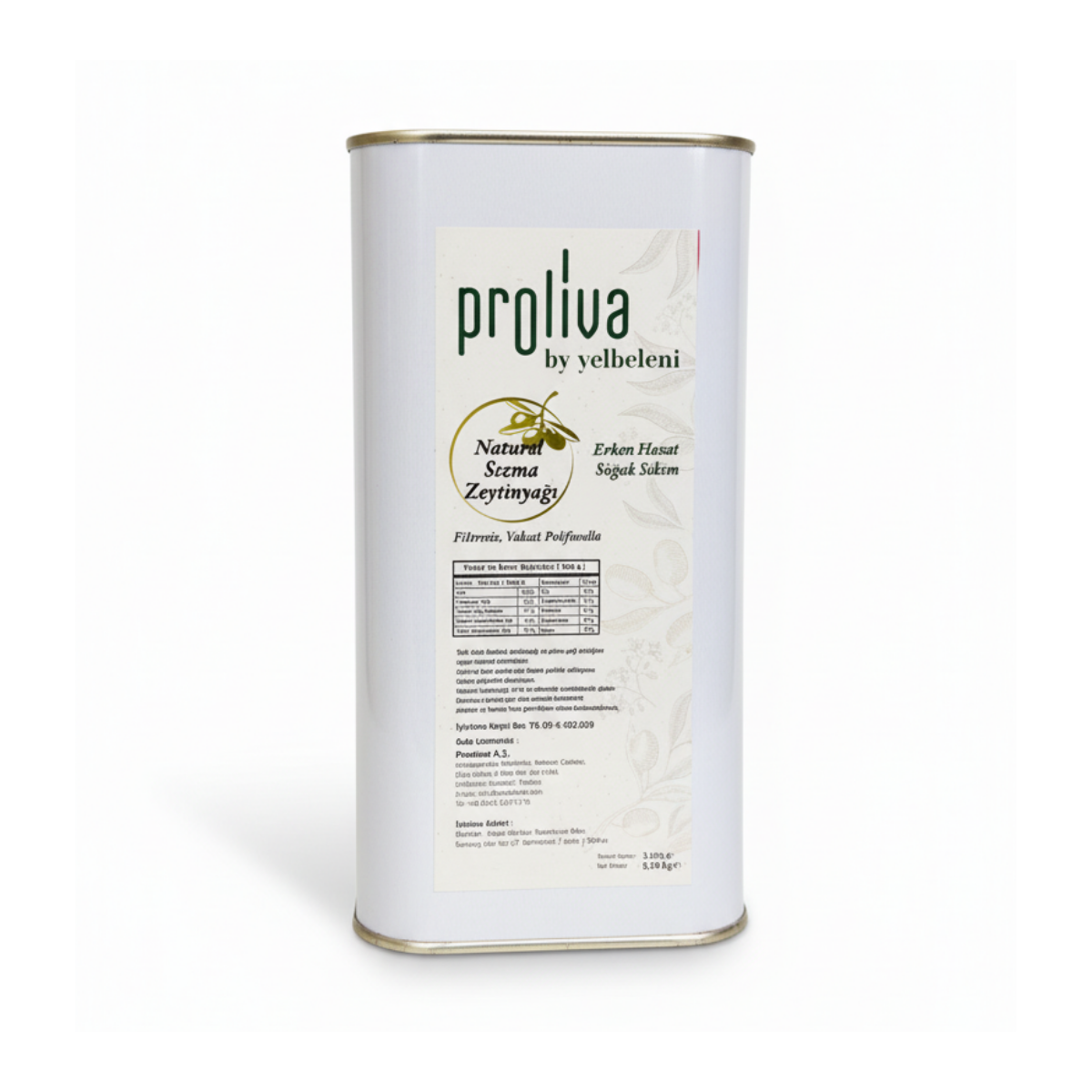 Erken Hasat Soğuk Sıkım Memecik Zeytinyağı 1 lt