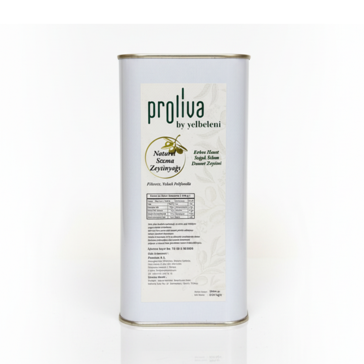 Erken Hasat Soğuk Sıkım Domat Zeytinyağı 1 lt